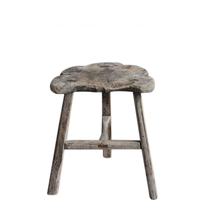 Shanxi Elm Wood Side Table Natural - FUR597
