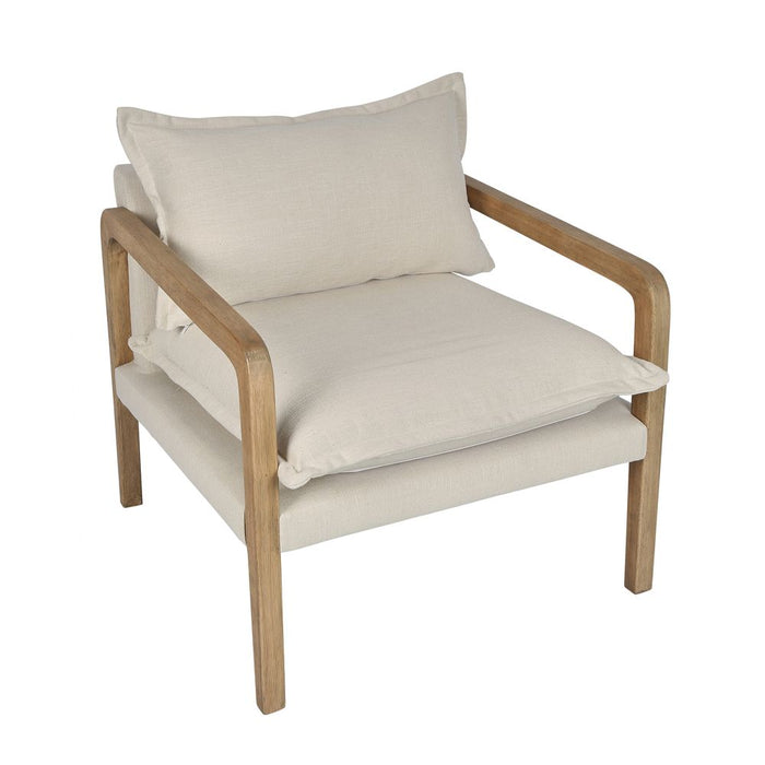 Coolum Armchair Natural & Cream - FUR0042