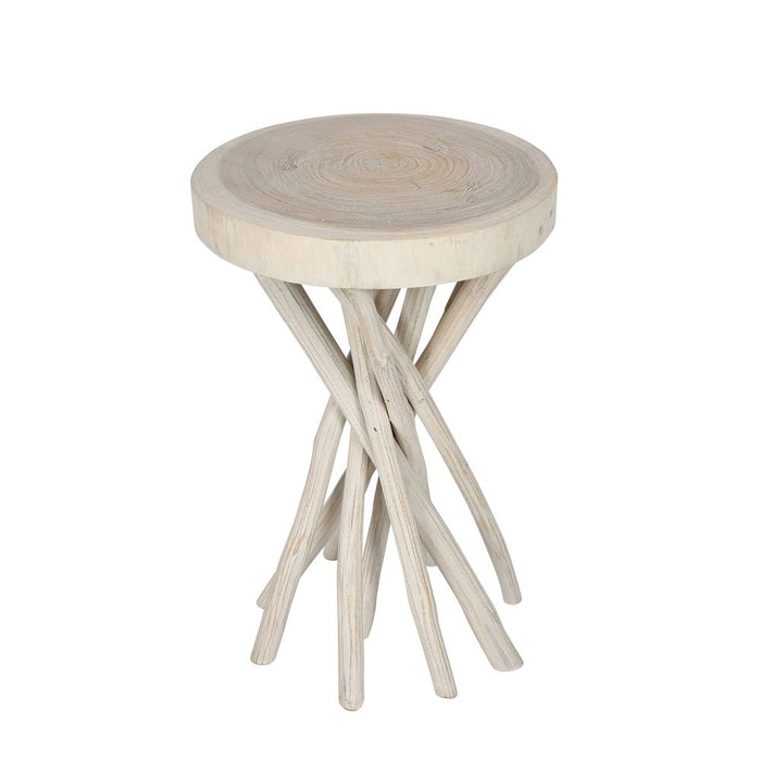 Tiki Outdoor Teak Coffee & Side Table White - FUR0060W