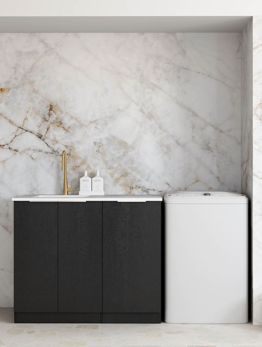 Byron/Bondi Base Cabinet Laundry Black Oak - LA-1060-BYB-PW