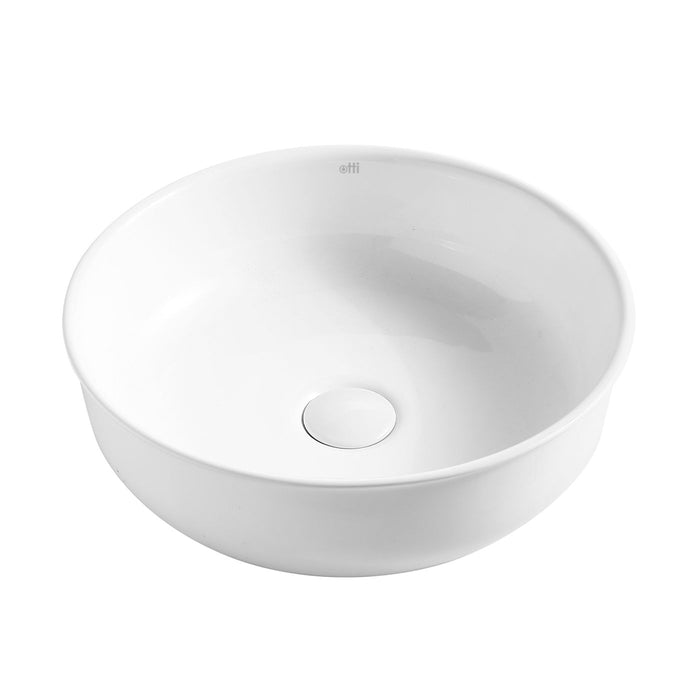 Bronte Ceramic Round Basin Matte White - OT3939MW