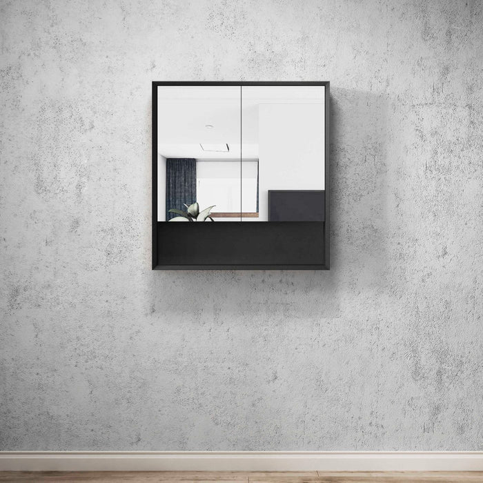 Marlo Plywood Shaving Cabinet Matte Black - MASV750B