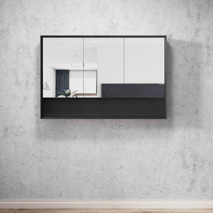 Marlo Plywood Shaving Cabinet Matte Black - MASV1200B