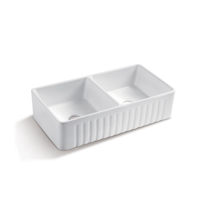 Boston Butler Sink Double Bowl Ceramic - MC84455