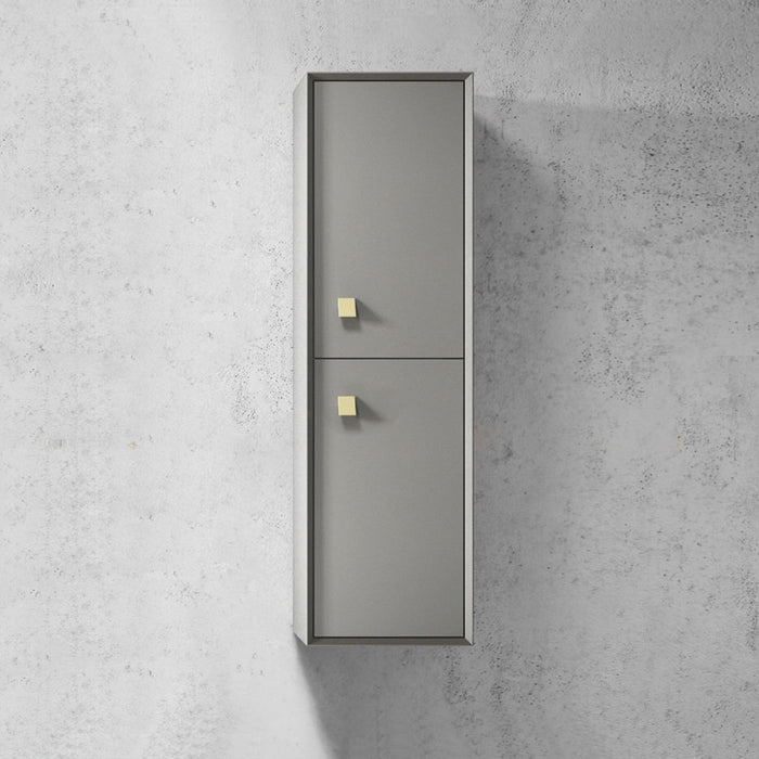 Boston Tall Boy Wall Hung Matte Grey - BSTBG