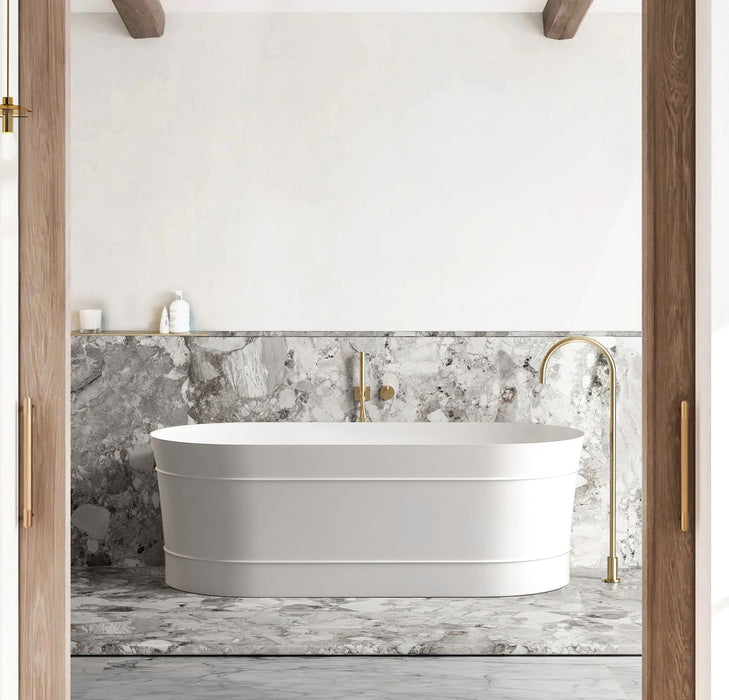 Attica Bondi Acrylic Bath Matte White - ABBT-1500-MW