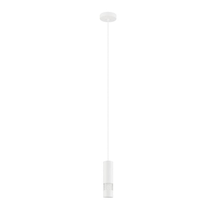 Buy Mini Pendants Australia Bernabeta Mini LED Pendant White Steel Transparent Plastic 4000K - 39701N