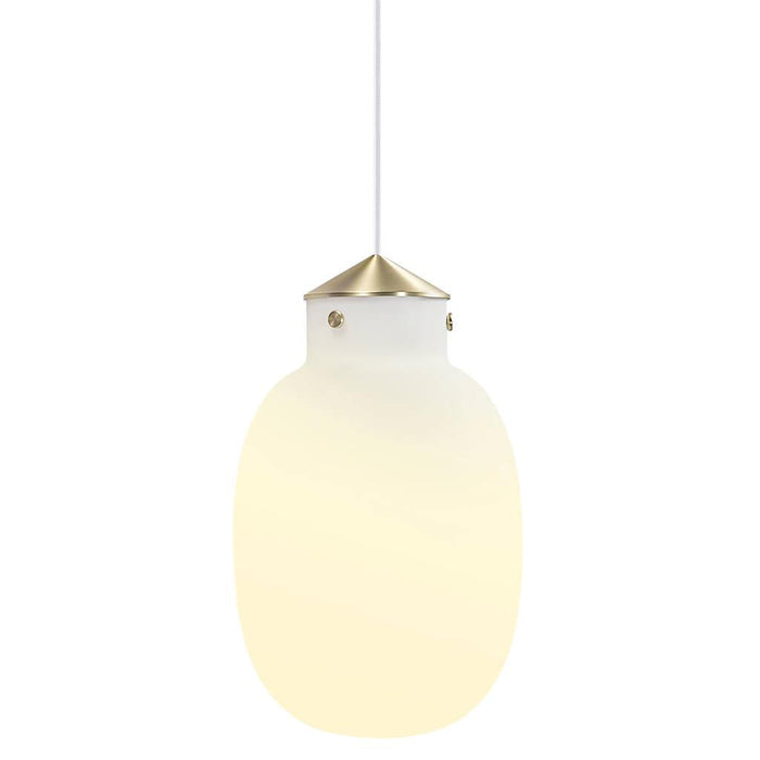 Buy Pendant Lights Australia Raito 22 Small Oval Pendant Opal White - 48043001