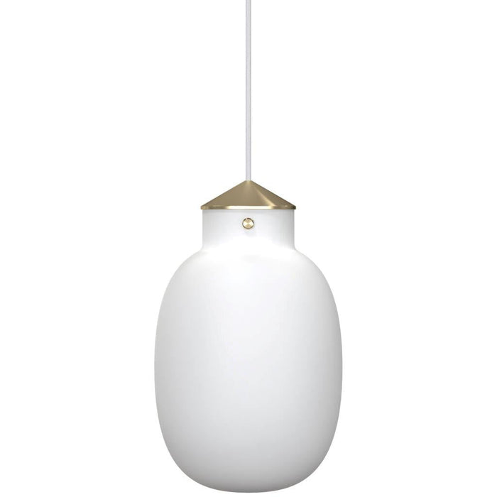 Buy Pendant Lights Australia Raito 22 Small Oval Pendant Opal White - 48043001