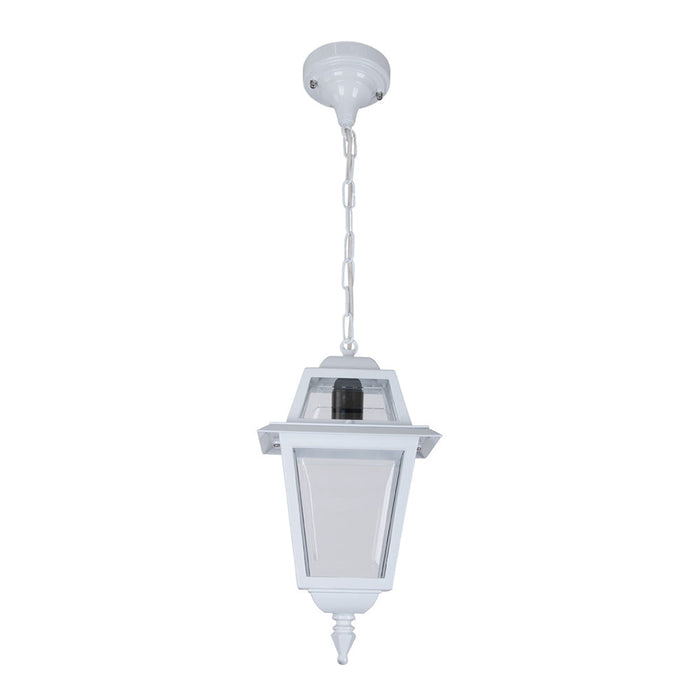 Buy Outdoor Pendant Lights Australia Avignon Outdoor Pendant Light H670mm White Aluminium - 15193