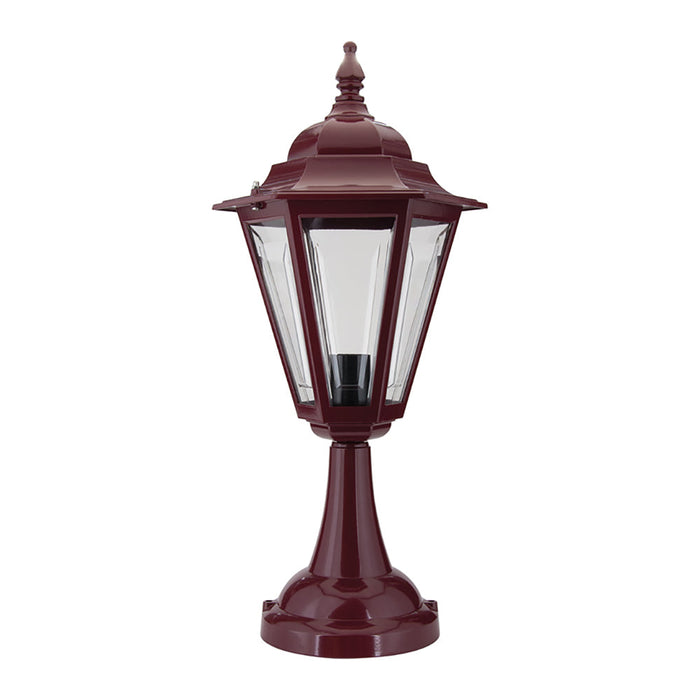 Buy Pillar & Pedestal Lights Australia Turin Pillar Light H565mm Burgundy Aluminium - 15496