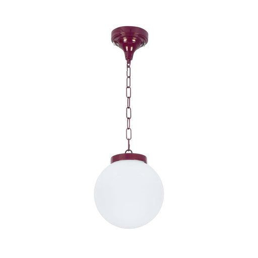 Buy Outdoor Pendant Lights Australia Siena Outdoor Pendant Light W200mm Burgundy Aluminium - 15550