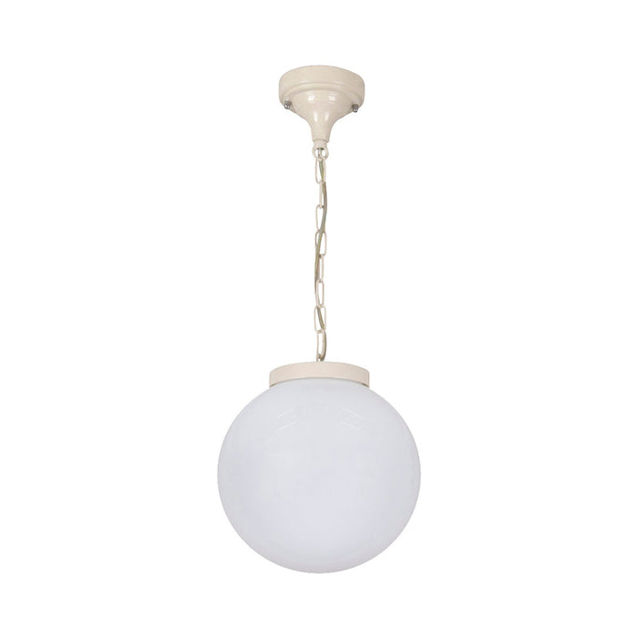 Buy Outdoor Pendant Lights Australia Siena Outdoor Pendant Light W250mm Beige Aluminium - 15554