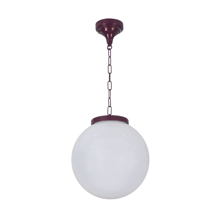 Buy Outdoor Pendant Lights Australia Siena Outdoor Pendant Light W300mm Burgundy Aluminium - 15562