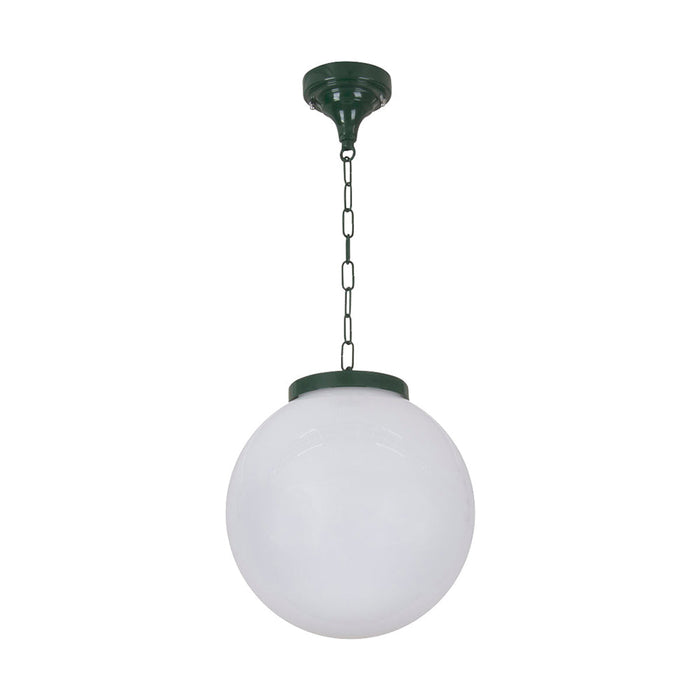 Buy Outdoor Pendant Lights Australia Siena Outdoor Pendant Light W300mm Green Aluminium - 15563