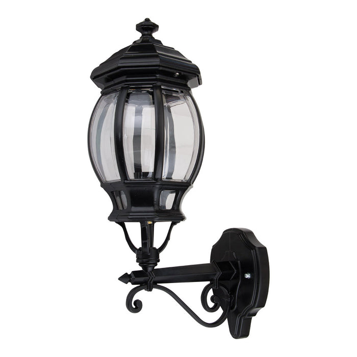 Buy Outdoor Wall Lanterns Australia Vienna Outdoor Wall Lantern Up Bracket H510mm Black Aluminium - 15885