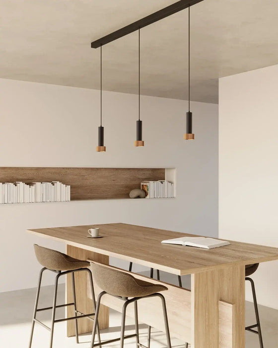 Focus LED Pendant Light 5W 3000k Matte Black & Aged Gold - ARO.C1279/NEG-ORO