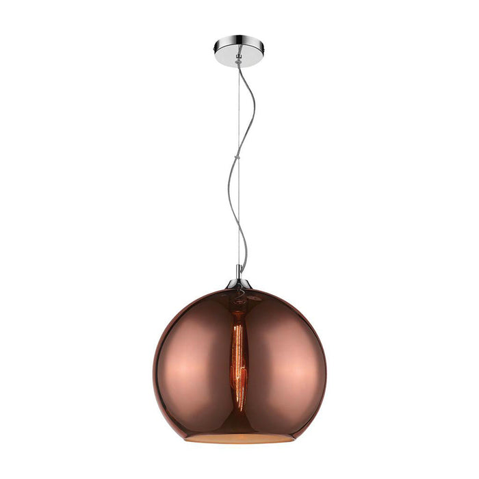 Buy Pendant Lights Australia Jazz Pendant Light W350mm Copper Glass - 31360