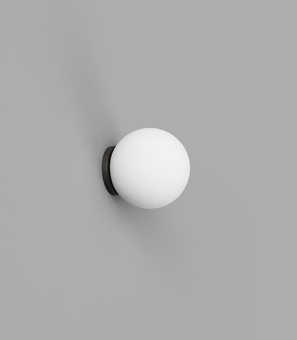 Orb 80mm Mirror Aluminium Wall Light Dark Bronze - LR.i01.54M.DB +LR.A03.S.WH