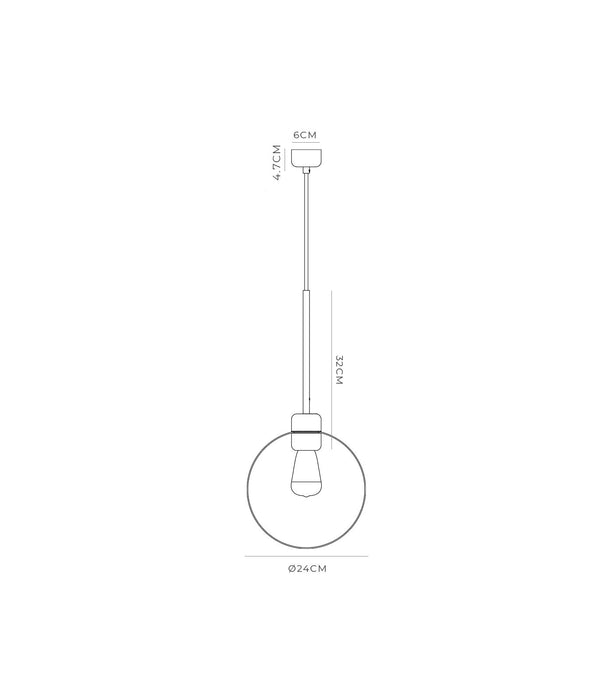 Parlour Lite Ring Pendant Light White & Old Brass - LR.i02.26.WH + LR.A35.RNG.OB