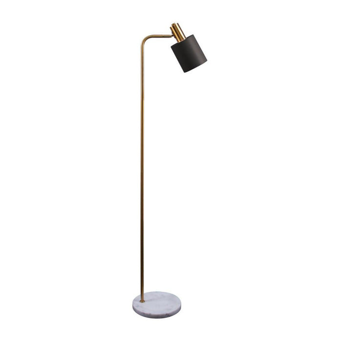 Buy Floor Lamps Australia Marisol Floor Lamp Antique Brass Metal White Marble - 22523