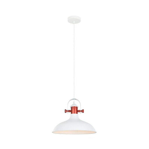 Buy Pendant Lights Australia NARVIK White Dome With Copper Highlight 1 Light Pendant - NARVIK1