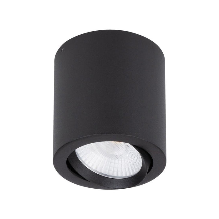 Buy Surface Mounted Downlights Australia Neo Surface Mounted Tilt Downlight 20W Black Aluminium 3000K - 21139