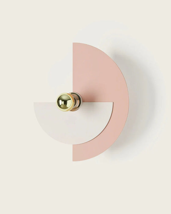 Haban 80mm Small Wall Light Gold & White - ARO.A1053/5/ORO+1088/25/BCO