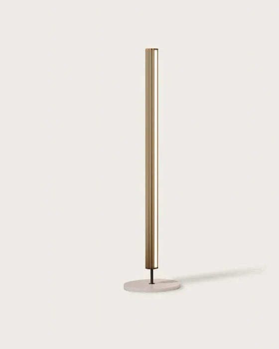 Niro Floor Lamp 30W 2700K Aged Gold & Walnut - ARO.P1314/ORO