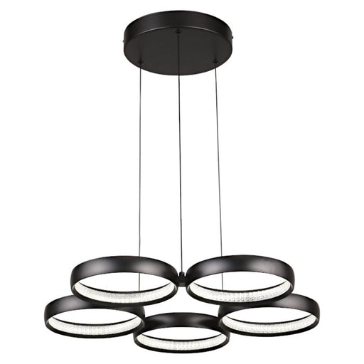 Buy Cluster Pendants Australia Olympus LED Cluster 5 Lights Black 3CCT - OLYM5PLEDBLK