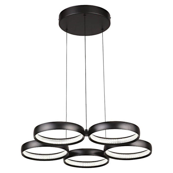Buy Cluster Pendants Australia Olympus LED Cluster 5 Lights Black 3CCT - OLYM5PLEDBLK