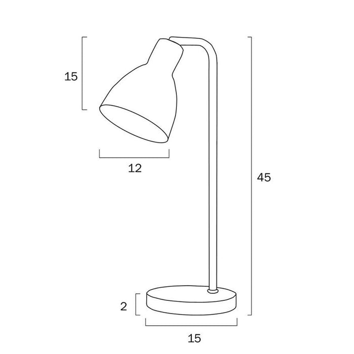 Buy Desk Lamps Australia Pivot 1 Light Table Lamp Gold - PIVOT TL-GD