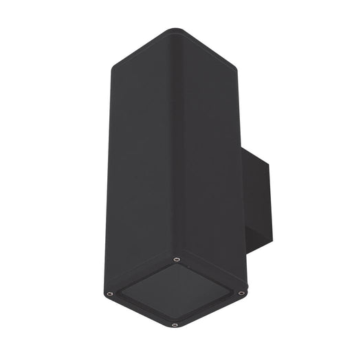 Buy Up / Down Wall Lights Australia Piper Square Up & Down Wall 2 Lights Black Aluminium 3000K - 49227