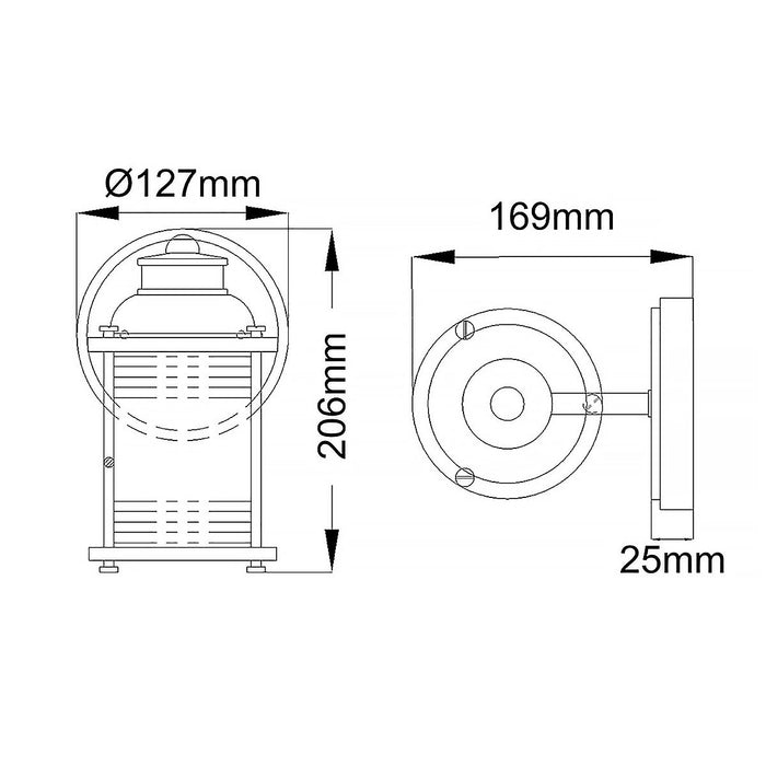 Ashland Bay Vanity Light Polished Chrome & Clear - QN-ASHLANDBAY1-NBR-BATH