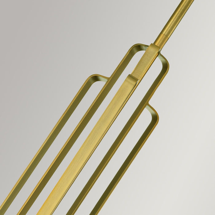 Kimrose 1 Light Mini Pendant Brushed Natural Brass - QN-KIMROSE-MP-BNB