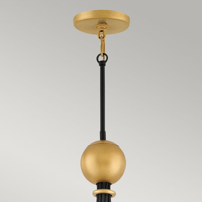 Nula 15 Light Large Pendant Shell White & Luxe Gold - QN-NULA-15P