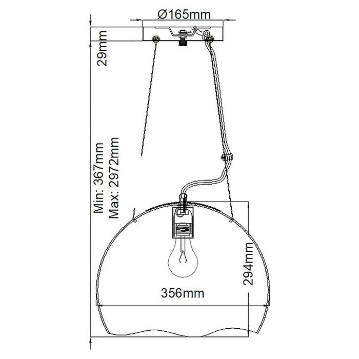 Nula Light Large Pendant Shell White & Luxe Gold - QN-NULA-1P