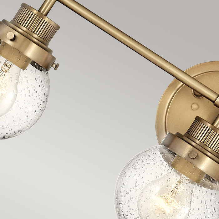 Poppy Vanity 3 Light Heritage Brass - QN-POPPY3-HB-BATH