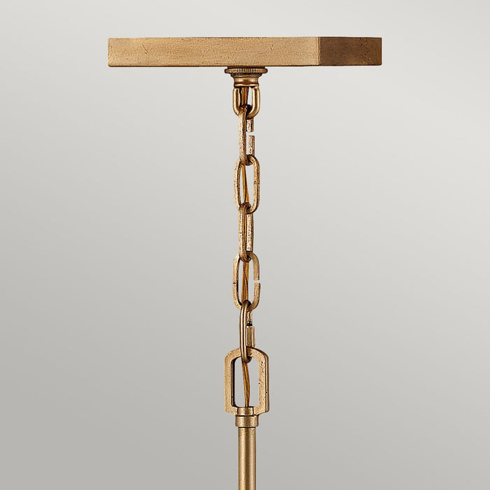 Stinson Medium Pendant 4 Light Distressed Brass - QN-STINSON-4P-M-DBR
