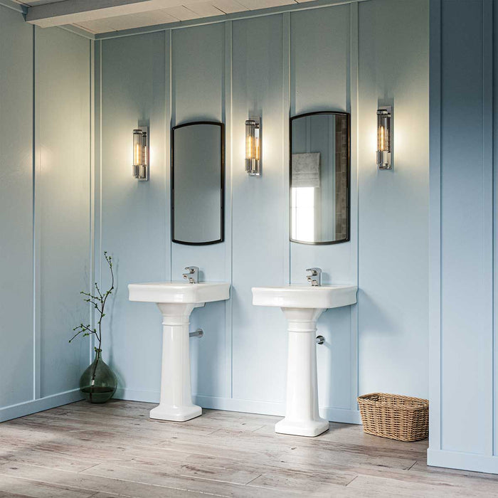 Wellington Vanity Light Polished Chrome or Clear - QN-WELLINGTON1-PC