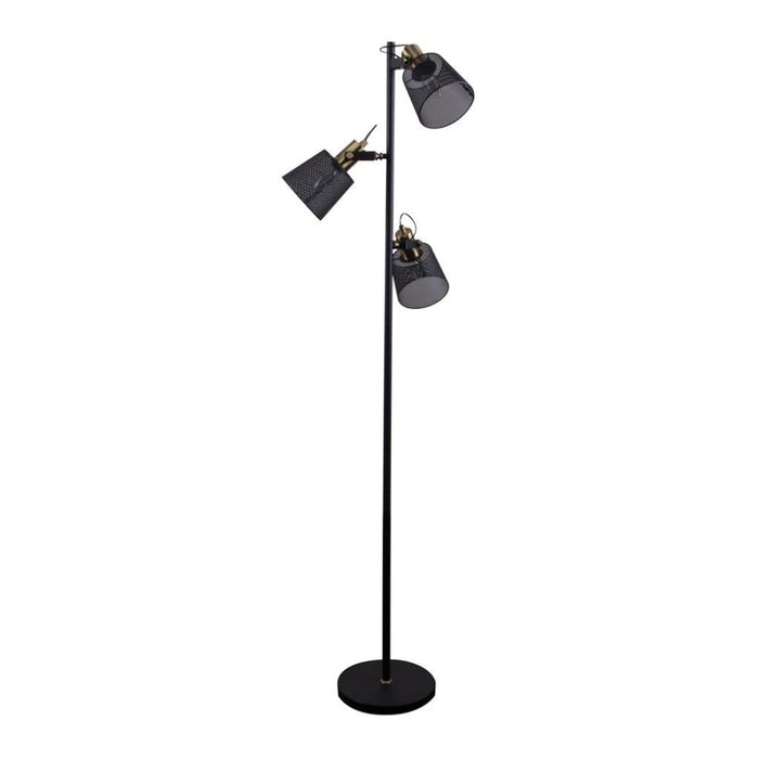 Buy Floor Lamps Australia Rustica Floor Lamp 3 Lights Black Metal - 22520