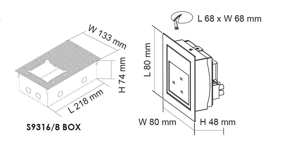 Buy Step Lights Australia LEEMAN S9318 Recessed LED Step Light White 12V 1.5W 3000K - S9318 MW