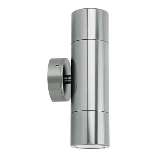 Buy Up / Down Wall Lights Australia Shadow Up & Down Wall 2 Lights Silver Aluminium 3CCT - 49028