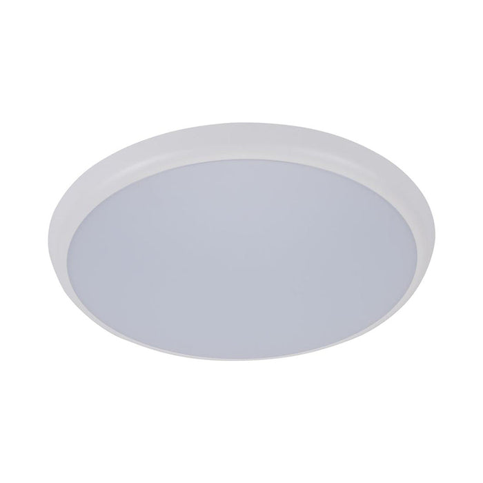 Buy LED Oyster Lights Australia Solar Round LED Oyster Light W300mm White Polycarbonate 3CCT - 20940