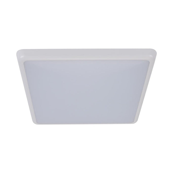 Buy LED Oyster Lights Australia Solar Square LED Oyster Light W300mm White Polycarbonate 3CCT - 20944