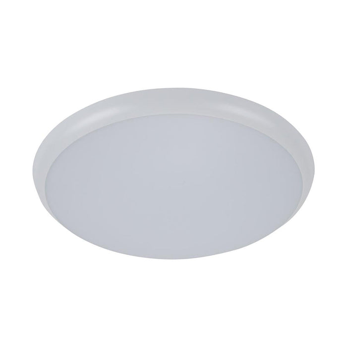 Buy LED Oyster Lights Australia Solar Round LED Oyster Light W400mm White Polycarbonate 3CCT - 20942