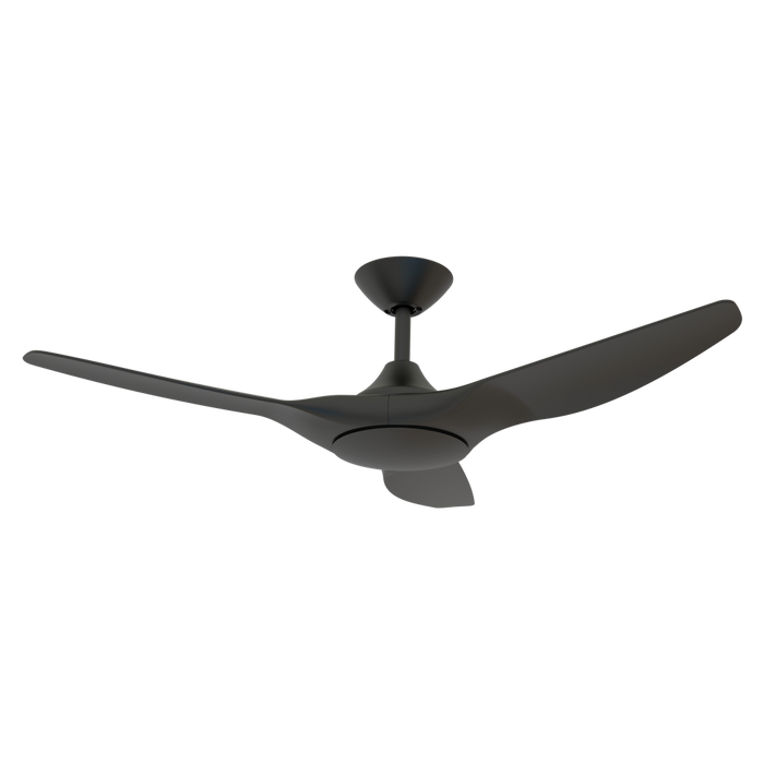 Buy DC Ceiling Fans With Light Australia Strike DC Ceiling Fan 48" Black LED Light ABS Polymer Blades - 60131