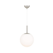 Buy Pendant Lights Australia Bally 1 Light Pendant 200mm Nickel, Opal Matt - BALLY PE 08-NKOM