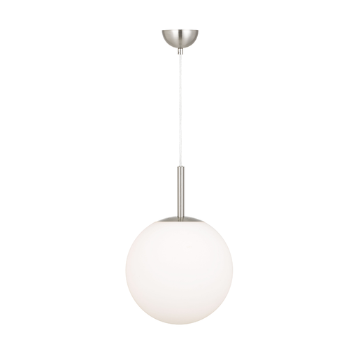 Buy Pendant Lights Australia Bally 1 Light Pendant 250mm Nickel, Opal Matt - BALLY PE 10-NKOM