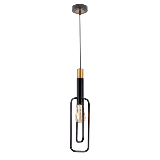 Buy Pendant Lights Australia Marvin 1 Light Pendant Antique Black, Gold - MARVIN PE1S-BKGD